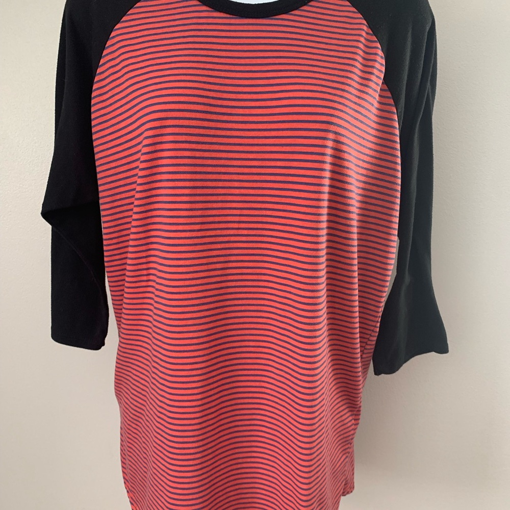 LuLa Roe Baseball Style Striped Tee - Picture 16 of 16